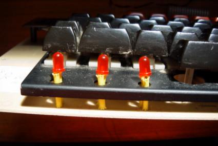 BBC B Keyboard LED's