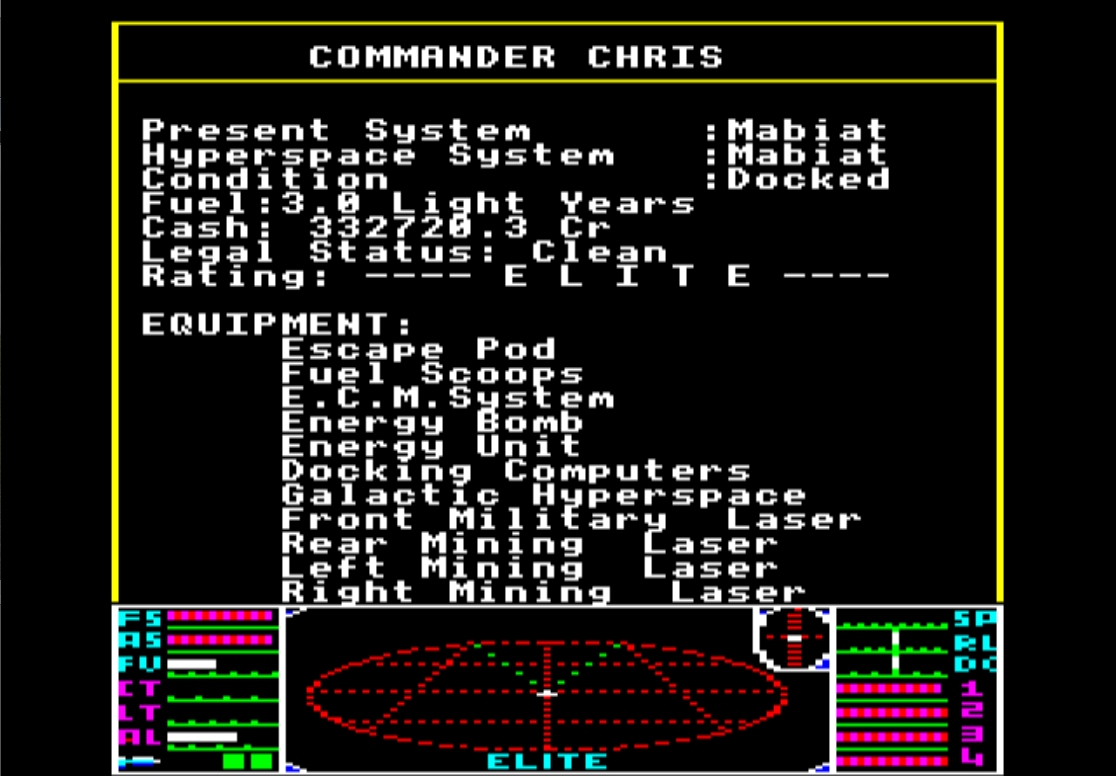 Fully documented source code for Elite on the BBC Micro and NES - Elite on  the BBC Micro and NES